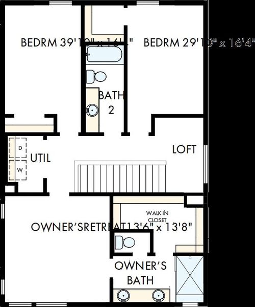 2D floor plan layout of this home in Elevate at Wolf Ranch, Colorado Springs, CO (Image 3). 2D floor plan layout of this home in Elevate at Wolf Ranch, Colorado Springs, CO (Image 3).
