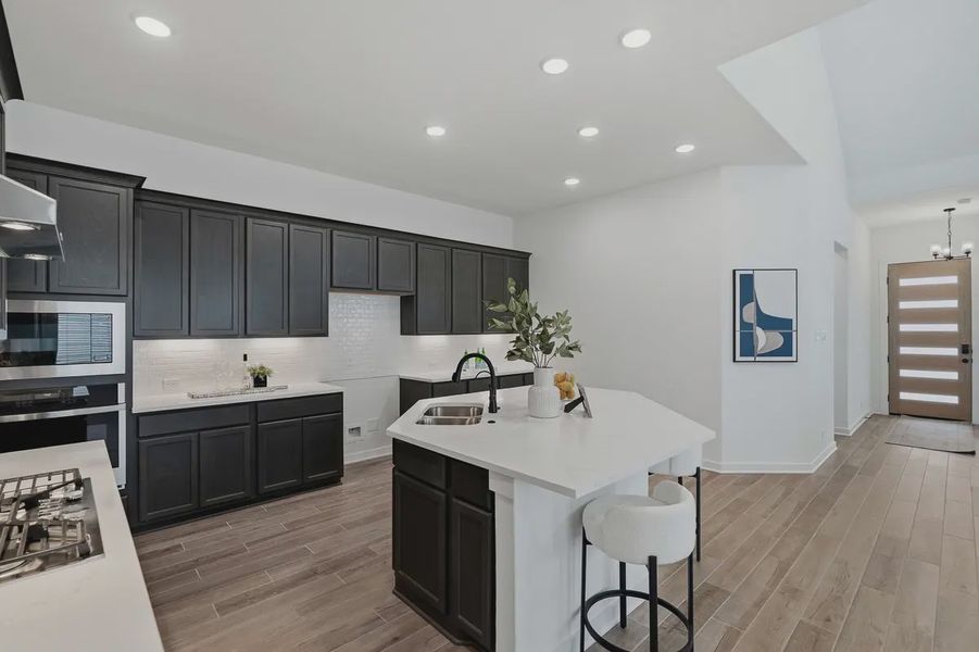 Furnished interior view inside a new home in The Crossvine, Schertz (Image 10).