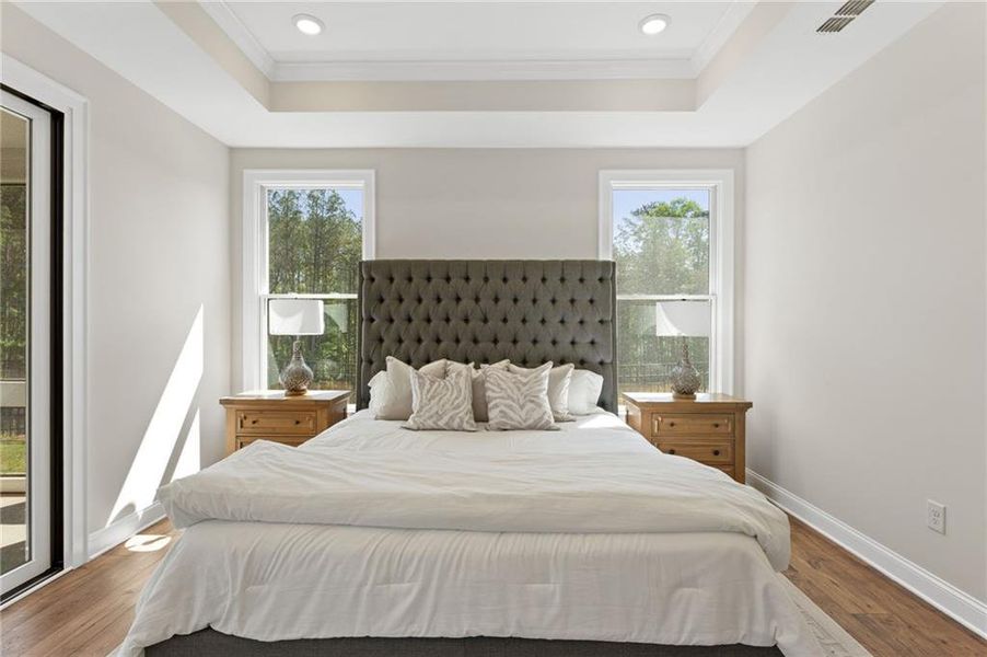 Furnished interior view inside a new home in The Courtyards at Bailey Farms, Dacula (Image 8).