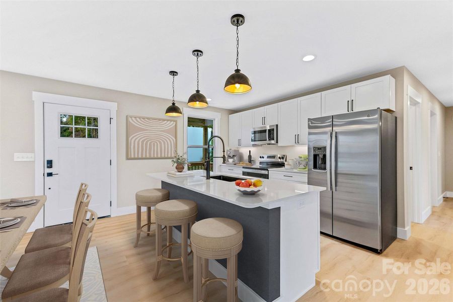 Furnished interior view inside a new home in , Hendersonville (Image 12).