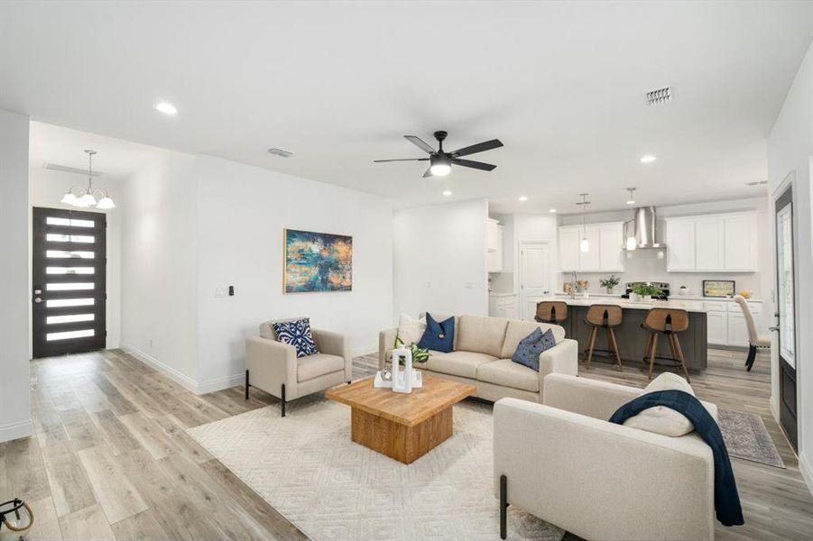 Furnished interior view inside a new home in , Gun Barrel City (Image 7).