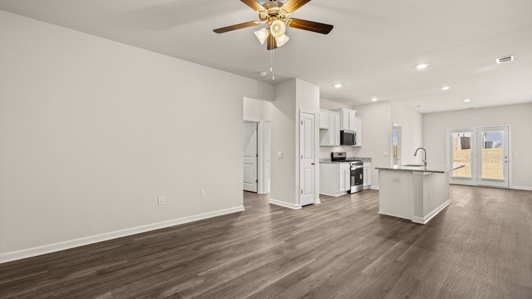 Spacious, unfurnished interior of a new home in The Abbey at Trolley Run Station, Aiken (Image 13). Spacious, unfurnished interior of a new home in The Abbey at Trolley Run Station, Aiken (Image 13).