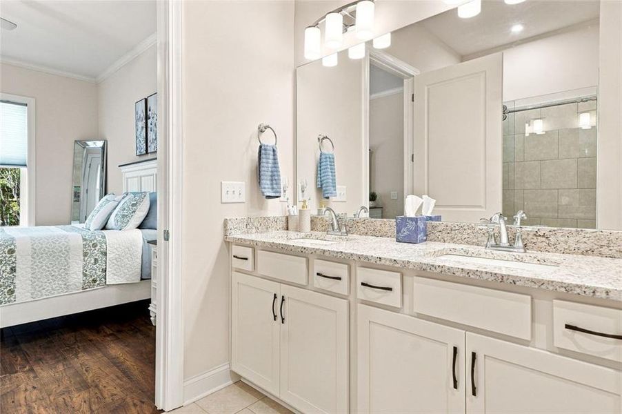 Furnished interior view inside a new home in , Ellijay (Image 22).