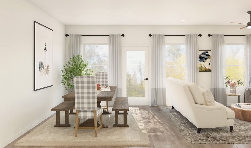 Dining area adjacent to kitchen