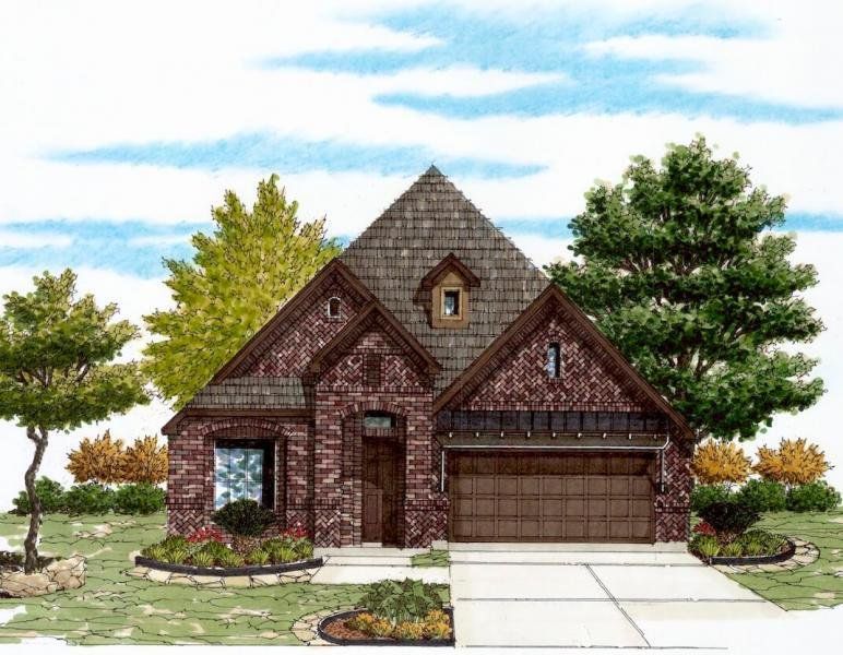 Representative rendering of the exterior for the 2305 by Texas Homes (Image 6).
