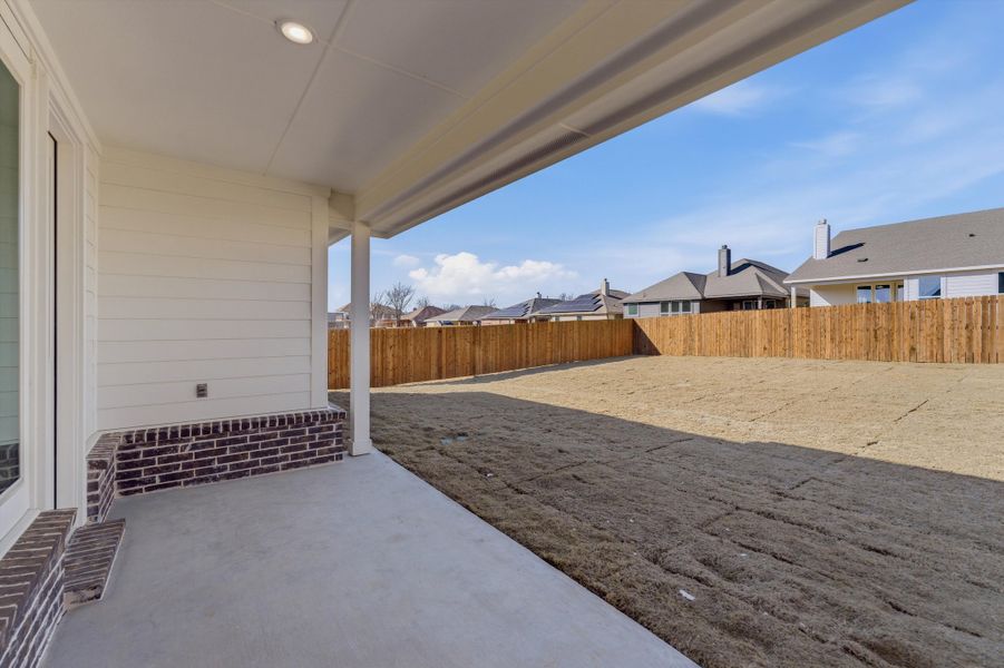 Exterior details and patio area of a home in Liberty Pointe, Gainesville (Image 4).