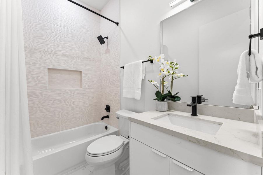 Furnished interior view inside a new home in , Houston (Image 48).