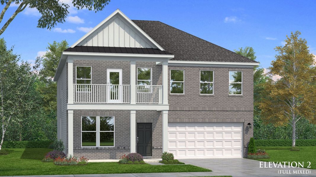 Representative exterior photo of a completed home built from the Brier Creek by DRB Homes in Weavers Pointe, Zebulon, NC (Image 8).