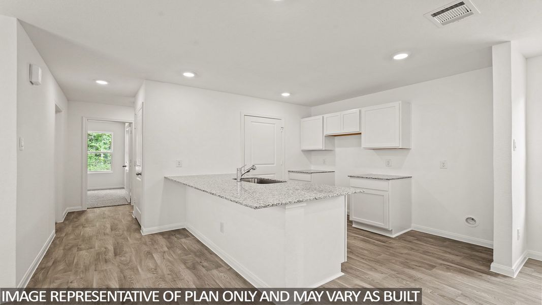 Furnished interior view inside a new home in William Trails, Willis (Image 4).