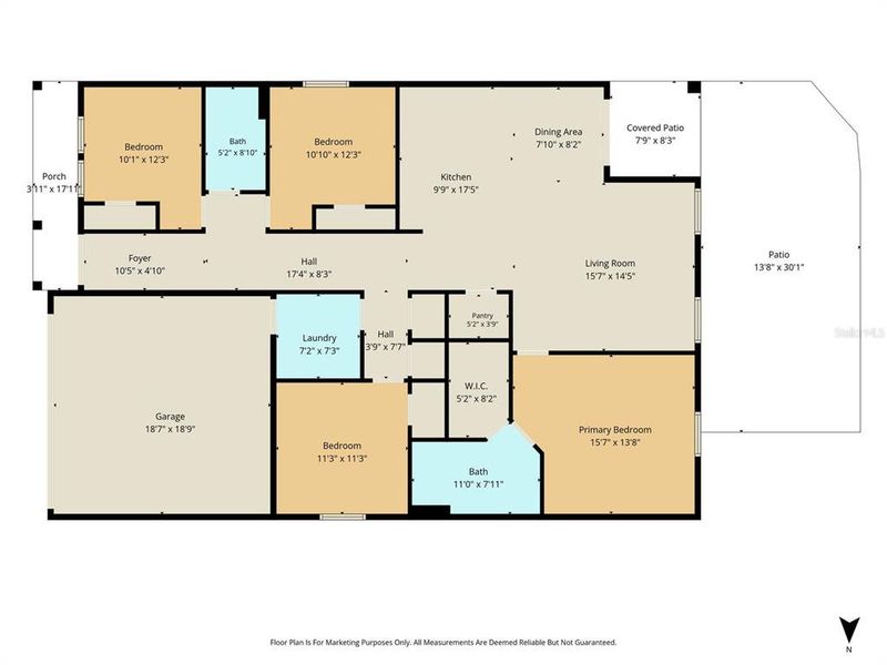 2D floor plan layout of this home in Citrus Springs, Citrus Springs, FL (Image 4). 2D floor plan layout of this home in Citrus Springs, Citrus Springs, FL (Image 4).