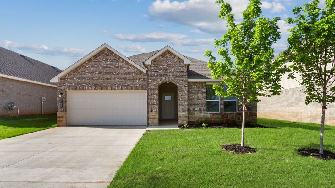 Representative exterior photo of a completed home built from the Zamboni by D.R. Horton in California Meadows, Arlington, TX (Image 1). Representative exterior photo of a completed home built from the Zamboni by D.R. Horton in California Meadows, Arlington, TX (Image 1).