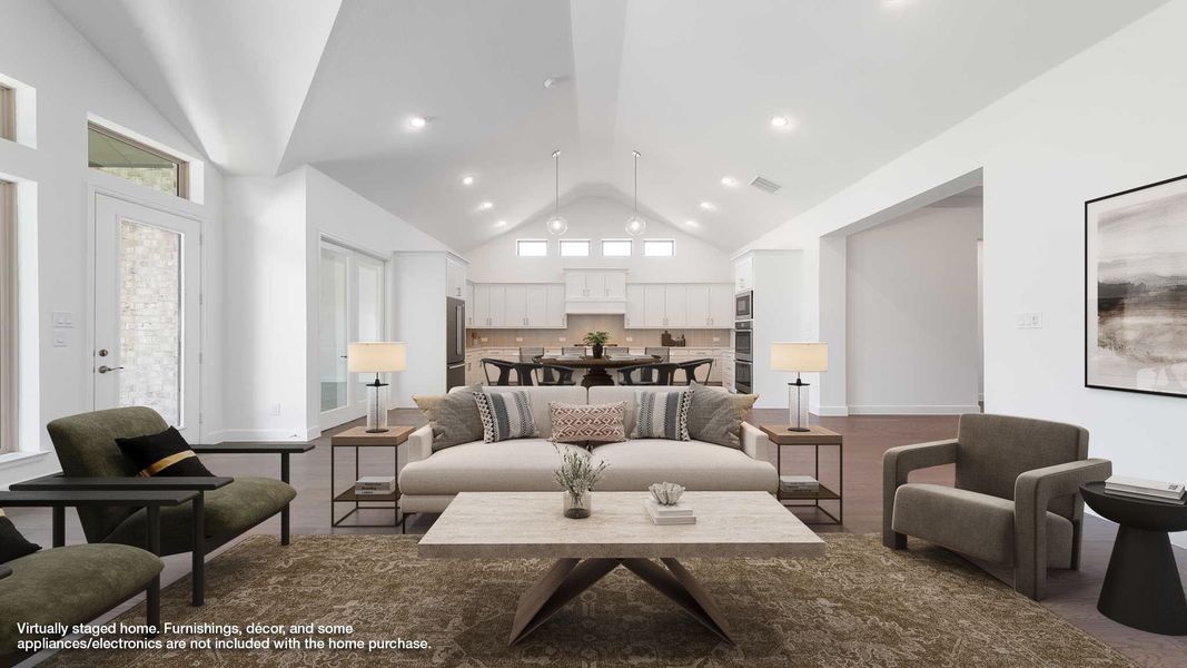 Representative furnished interior of a home built from the 3310W by Perry Homes in Sonoma Verde, Rockwall (Image 3).