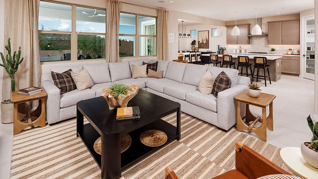 Representative furnished interior of a home built from the Sienna by Taylor Morrison in Saddleback, Peoria (Image 6).