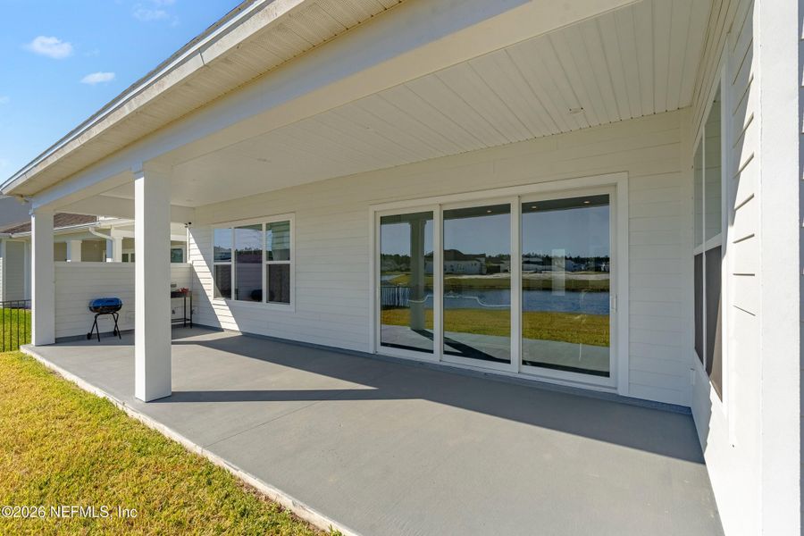 Exterior details and patio area of a home in Middlebourne, St. Johns (Image 28).