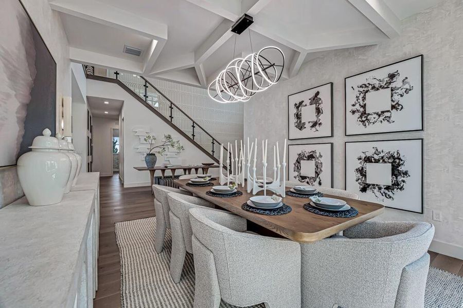 Furnished interior view inside a new home in Apex at Avenir, Palm Beach Gardens (Image 90).