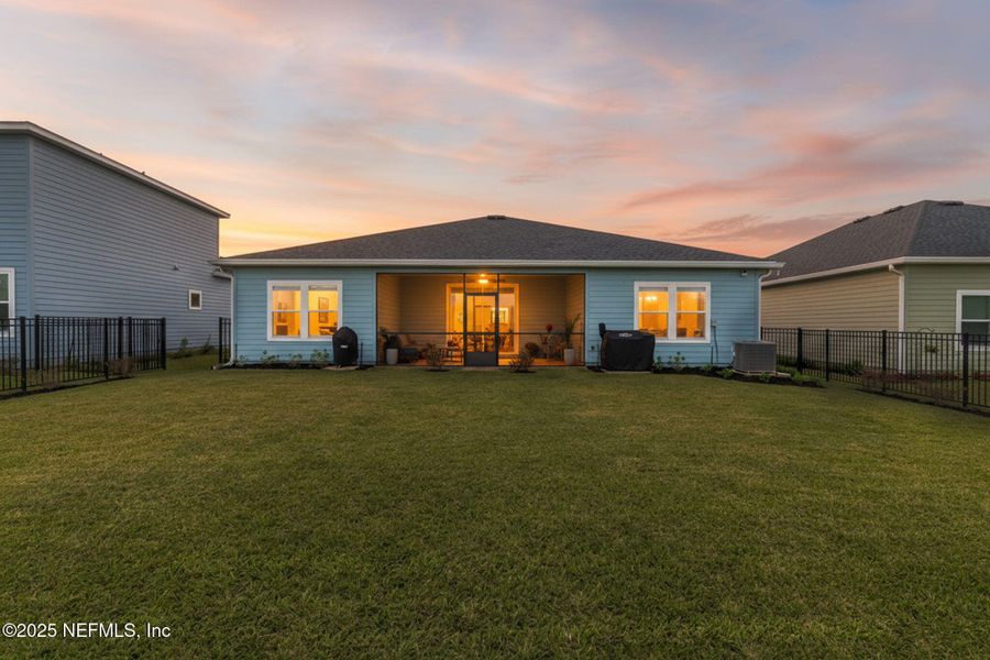 Exterior details and patio area of a home in Edenbrooke at Hyland Trail | 55+: Edenbrooke at Hyland Trail 60s, Green Cove Springs (Image 34). Exterior details and patio area of a home in Edenbrooke at Hyland Trail | 55+: Edenbrooke at Hyland Trail 60s, Green Cove Springs (Image 34).