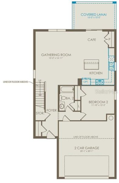 2D floor plan layout of this home in , Davenport, FL (Image 3).