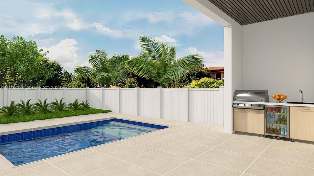 Exterior details and patio area of a home in , Fort Lauderdale (Image 4).