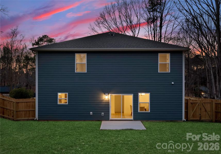 Exterior details and patio area of a home in , Charlotte (Image 4). Exterior details and patio area of a home in , Charlotte (Image 4).
