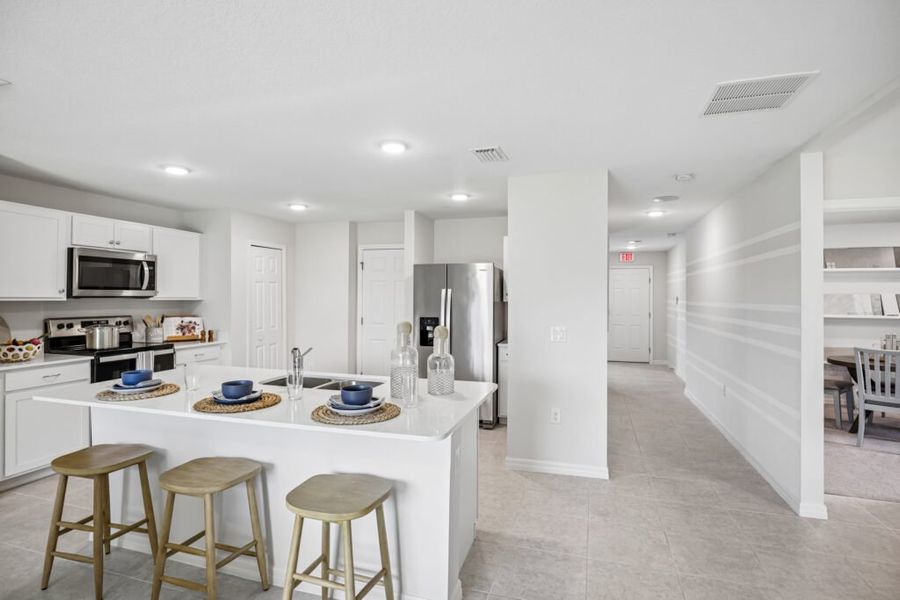 Representative furnished interior of a home built from the Royal by Holiday Builders in Citrus Springs, Citrus Springs (Image 5).