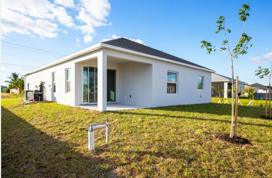 Exterior details and patio area of a home in Burnt Store, Cape Coral (Image 4). Exterior details and patio area of a home in Burnt Store, Cape Coral (Image 4).