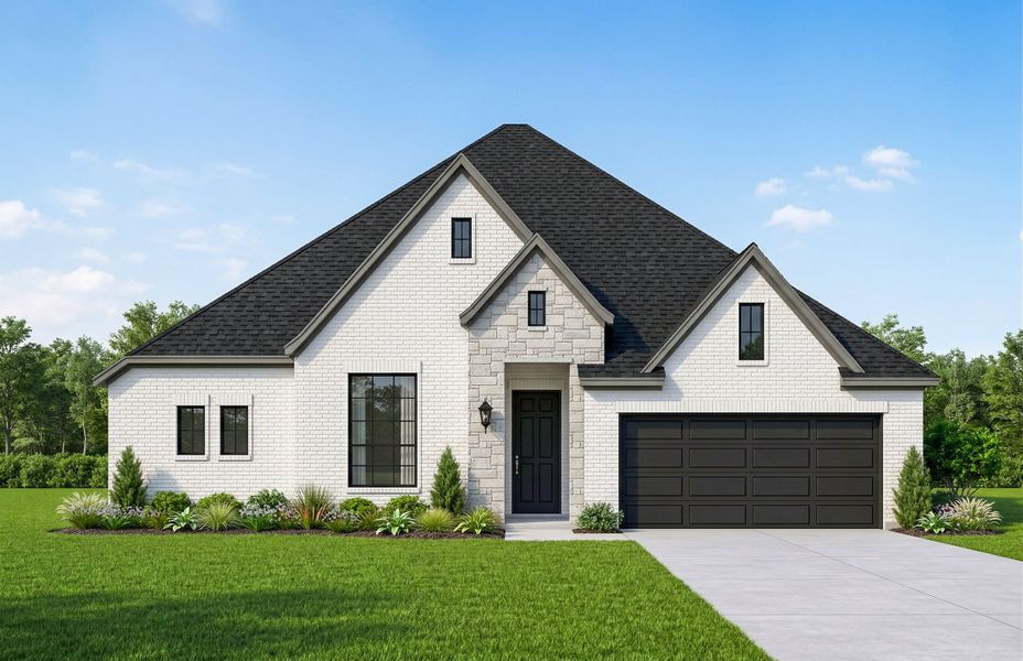 Representative exterior photo of a completed home built from the Meridian by Our Country Homes in Lakes of River Trails, Fort Worth, TX (Image 4).