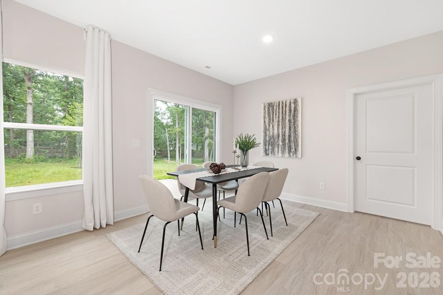 Furnished interior view inside a new home in , Charlotte (Image 9).