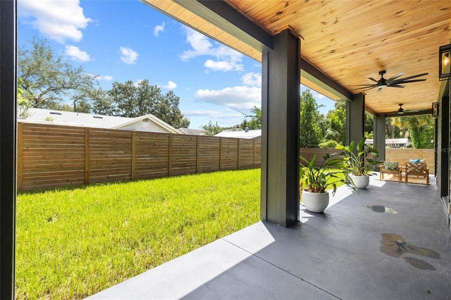 Exterior details and patio area of a home in , Tampa (Image 31).