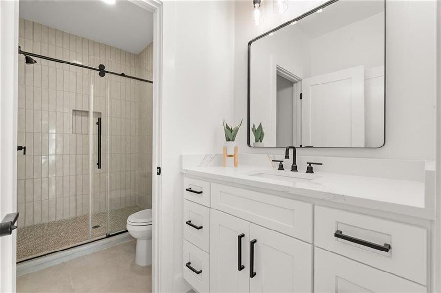 Furnished interior view inside a new home in , Atlanta (Image 19).