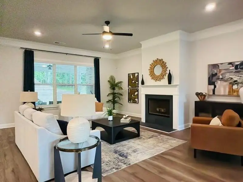 Furnished interior view inside a new home in Tuscany Hills, Douglasville (Image 24).