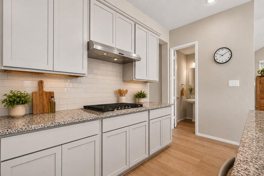 Furnished interior view inside a new home in Pomona, Manvel (Image 12).