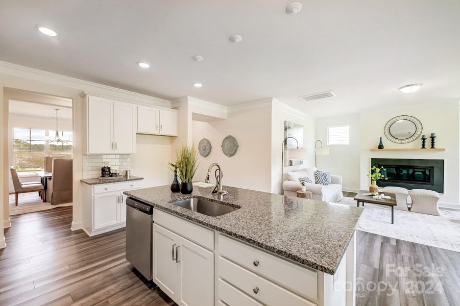 Granite Countertops and Single-basin sink