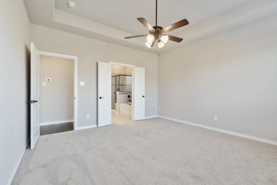 Primary Bedroom | Concept 2440 at Hulen Trails in Fort Worth, TX by Landsea Homes