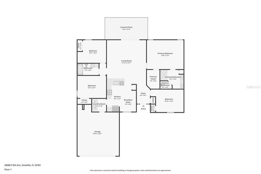 2D floor plan layout of this home in , Umatilla, FL (Image 5).