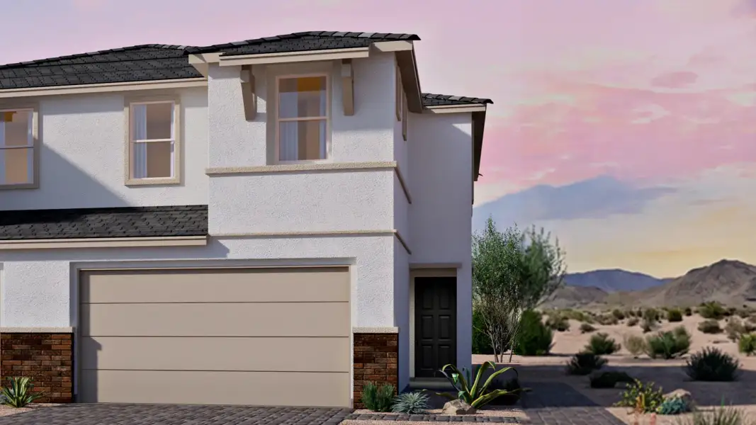 Representative exterior photo of a completed home built from the Reno by D.R. Horton in Upper Canyon, Phoenix, AZ (Image 4). Representative exterior photo of a completed home built from the Reno by D.R. Horton in Upper Canyon, Phoenix, AZ (Image 4).