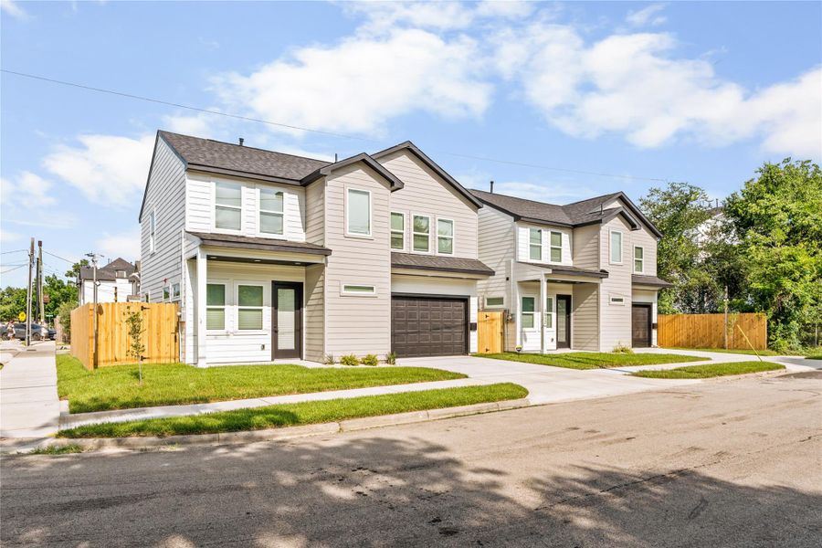 Sleek design from every angle — a look at the impressive footprint, deep driveway, and secure fencing that balances stylish architecture with everyday functionality.