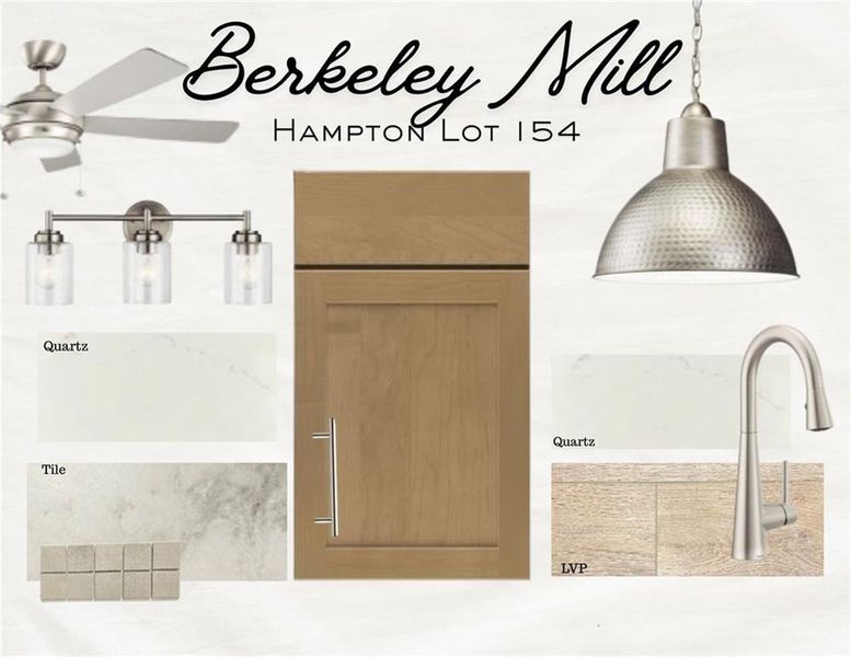 Sample of building materials used in homes in Berkeley Mill, Cumming (Image 14).