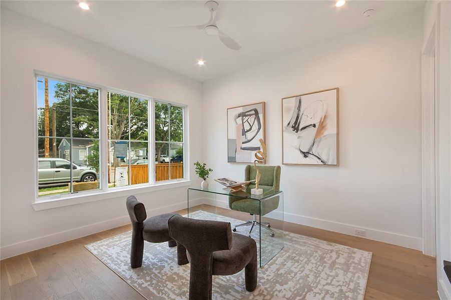 Furnished interior view inside a new home in , Dallas (Image 11).