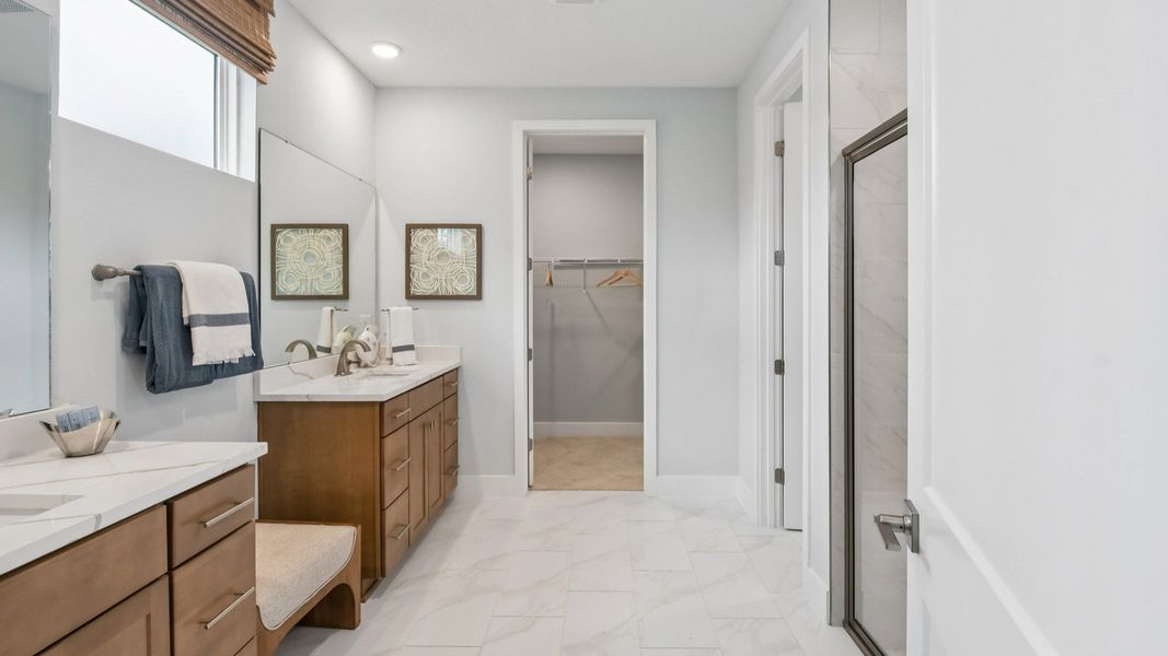 Representative furnished interior of a home built from the Marigold by DRB Homes in Ardisia Park, New Smyrna Beach (Image 48).