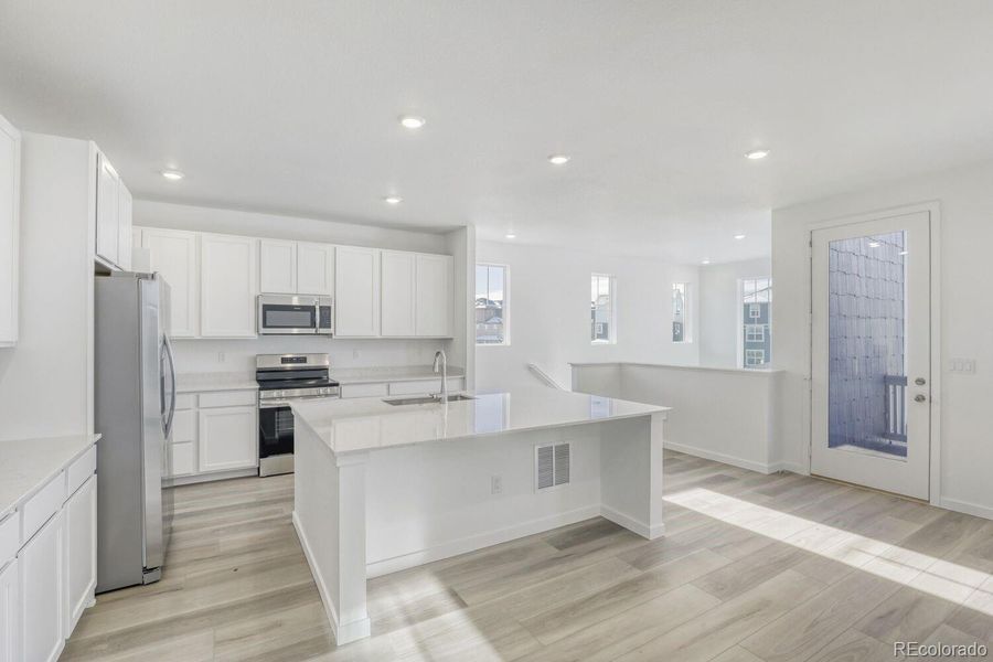 Furnished interior view inside a new home in Parterre, Thornton (Image 7). Furnished interior view inside a new home in Parterre, Thornton (Image 7).