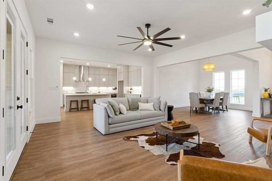 Furnished interior view inside a new home in , Justin (Image 31).