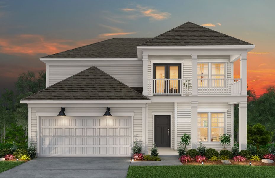 Representative exterior photo of a completed home built from the Newberry by Pulte Homes in Muller Ridge, Blythewood, SC (Image 19).