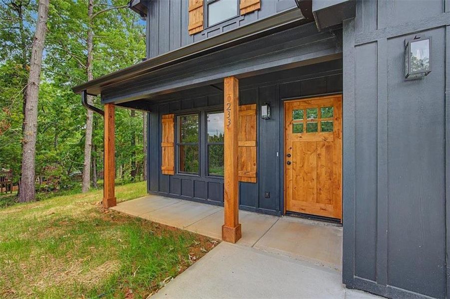 Exterior details and patio area of a home in , Emerson (Image 3).