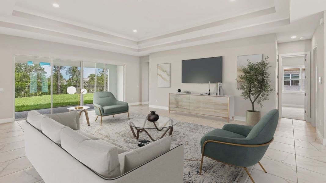 The Virtually Staged Living Room