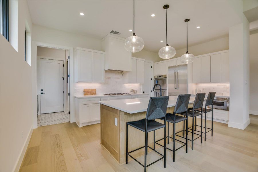 Furnished interior in a model home at Lakecliff on Lake Travis in Spicewood (Image 22).