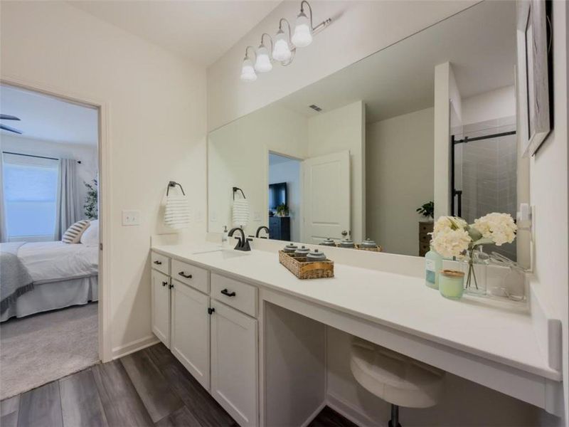 Furnished interior view inside a new home in Bentwater, Hoschton (Image 11). Furnished interior view inside a new home in Bentwater, Hoschton (Image 11).