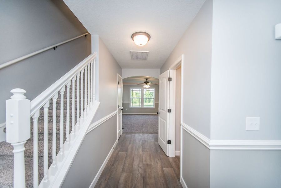 Representative unfurnished interior of a home built from the Heatherwood by Enchanted Homes in Arcadia Village, Spartanburg (Image 36).