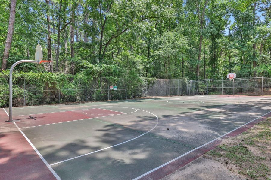Community basketball courts
