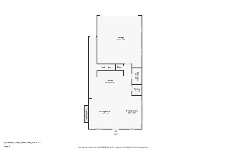 2D floor plan layout of this home in , Woodstock, GA (Image 6). 2D floor plan layout of this home in , Woodstock, GA (Image 6).