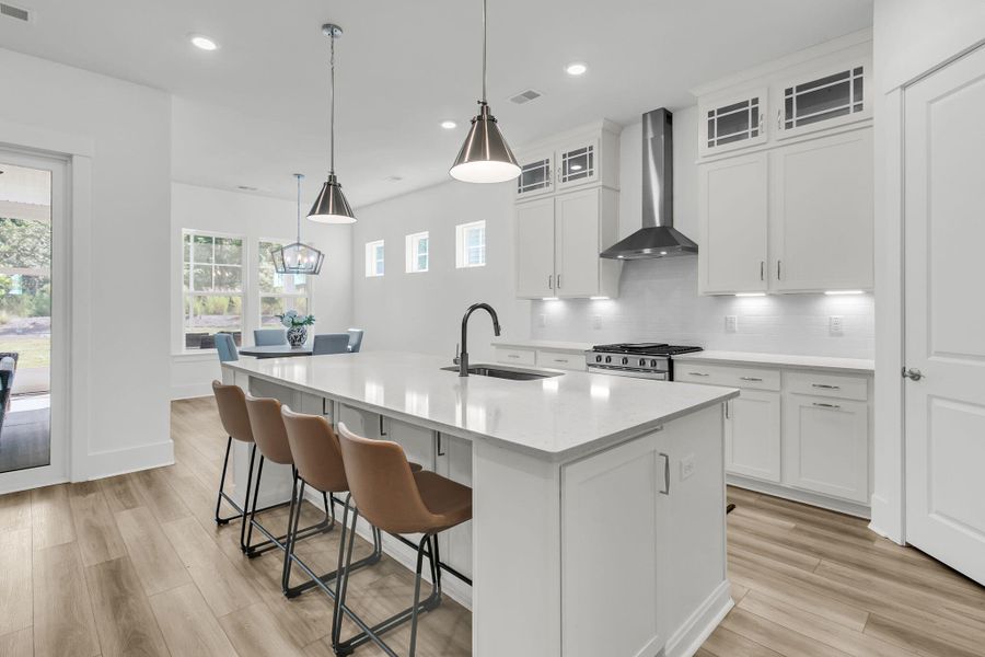 Furnished interior view inside a new home in Summerwind Crossing at Lakes of Cane Bay, Summerville (Image 30).